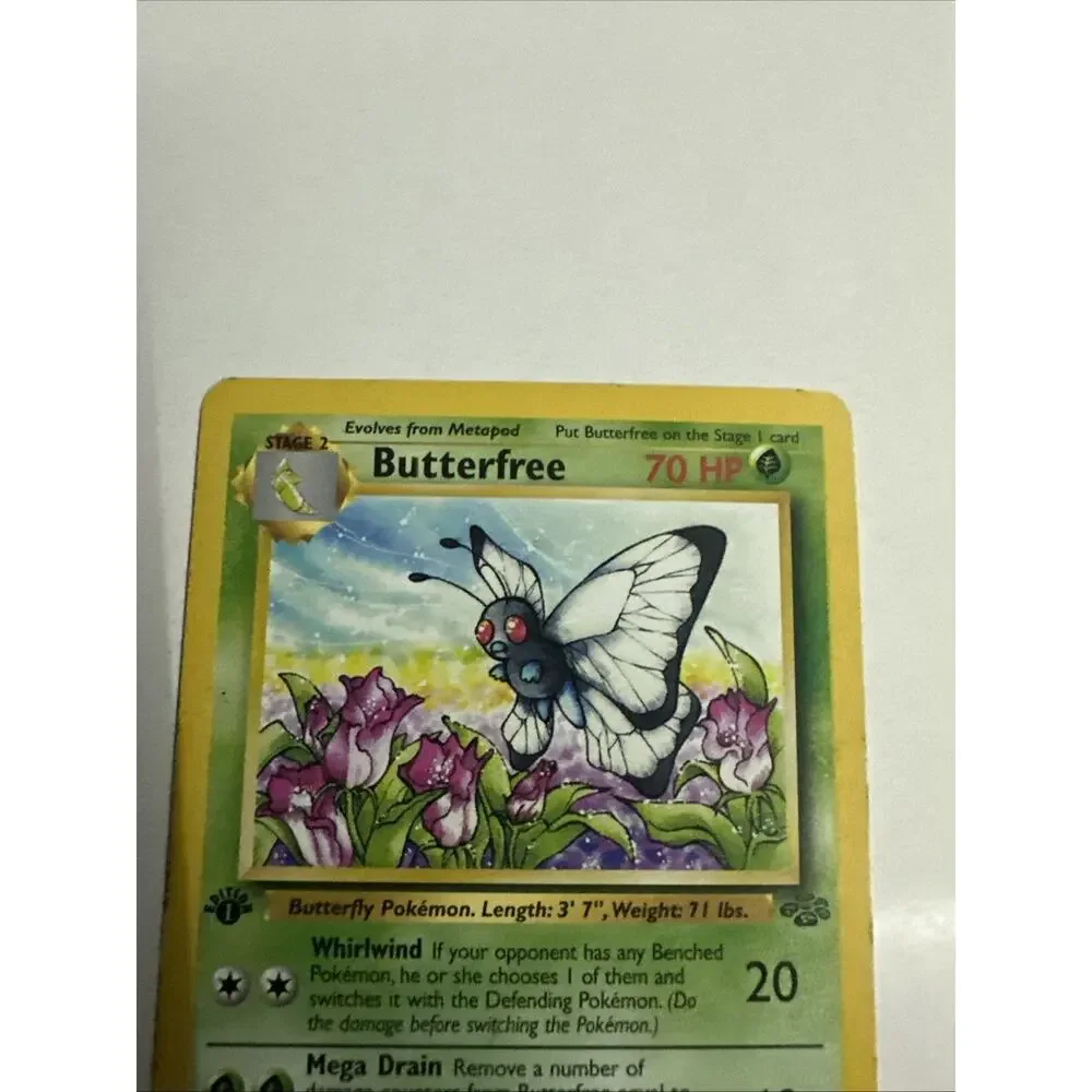 Butterfree Jungle 1st Edition Uncommon Pokemon Card WOTC Kagemaru Himeno MP